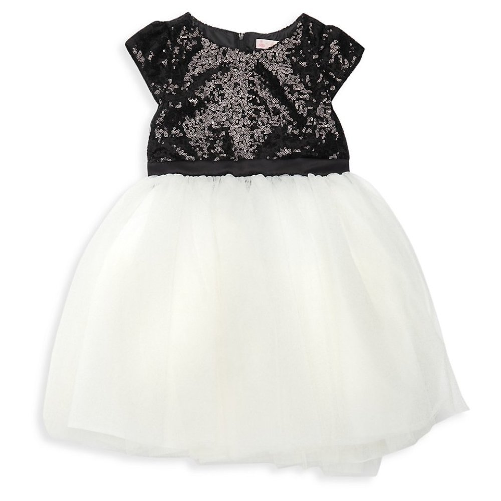 Tutu Couture Girl's 2T &3T Sequin Tulle Dress